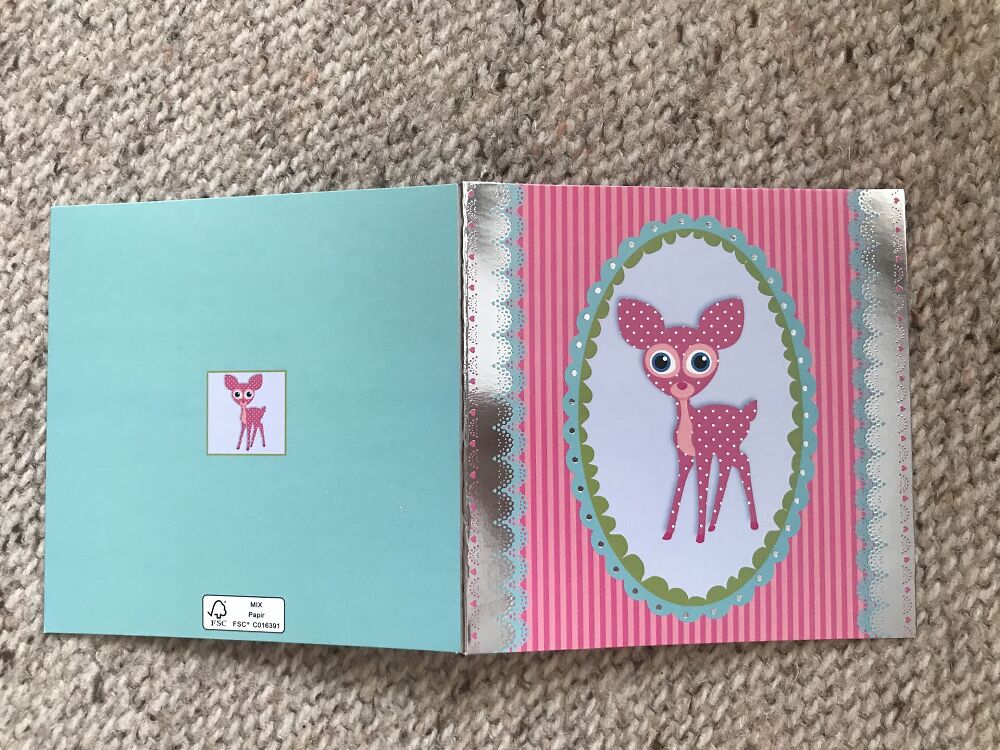 Lovely art postcard with envelope - Greeting card - 1990s - unused