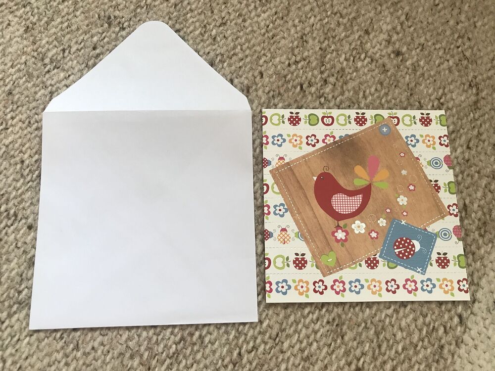 Lovely art postcard with envelope - Greeting card - 1990s - unused