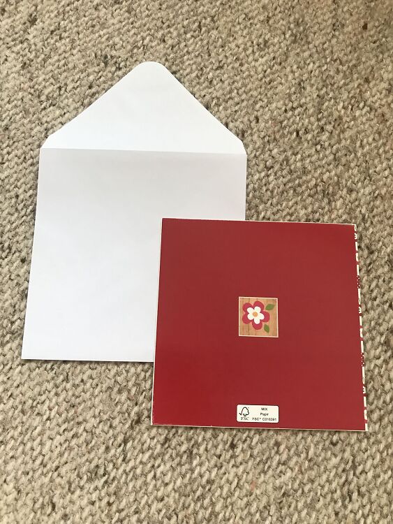 Lovely art postcard with envelope - Greeting card - 1990s - unused