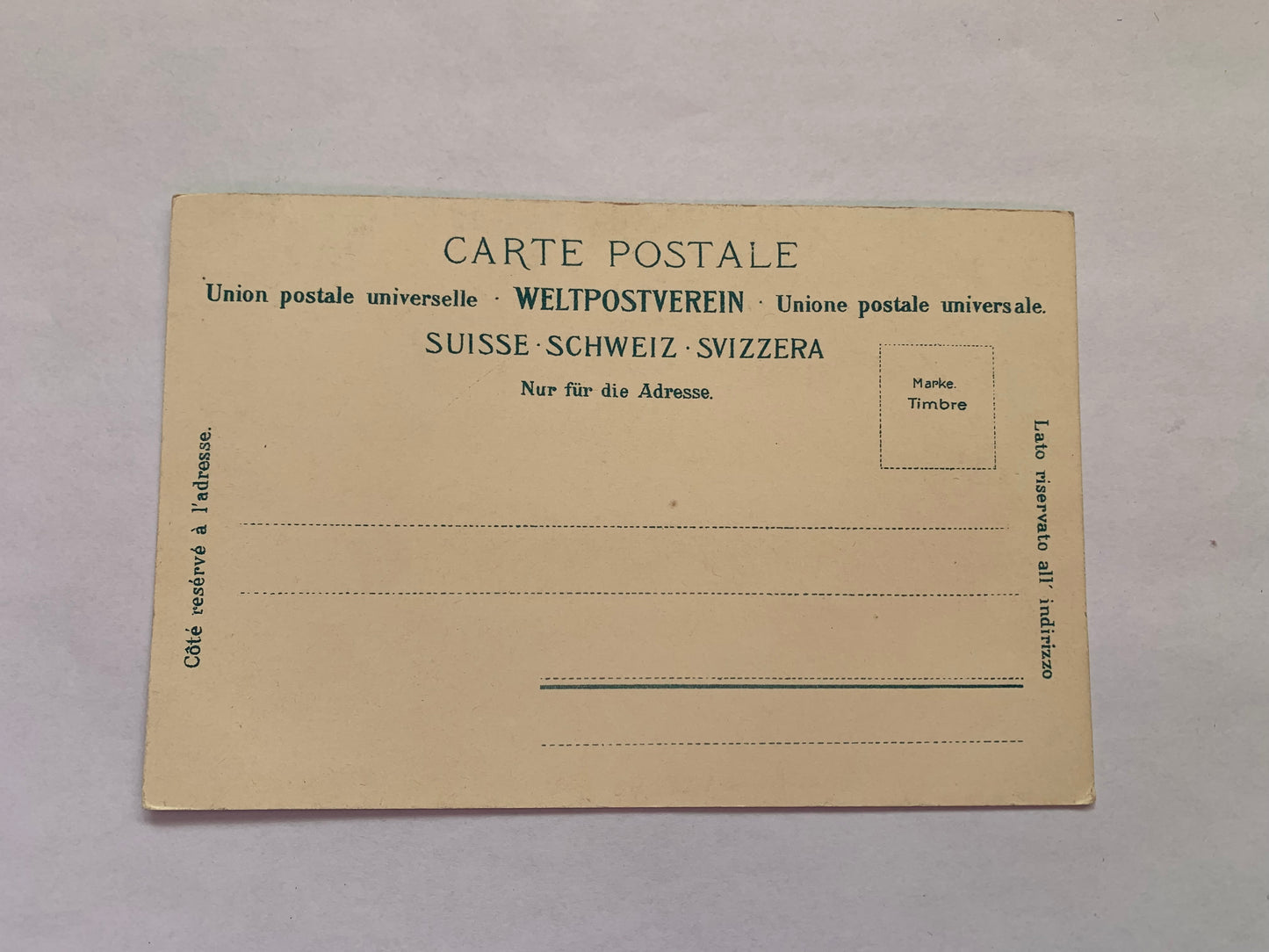 Old postcard - Antique postcard - Rigikulm u. die Alpen - The Alps - Switzerland - Carte Postale - early 1900s - Unused