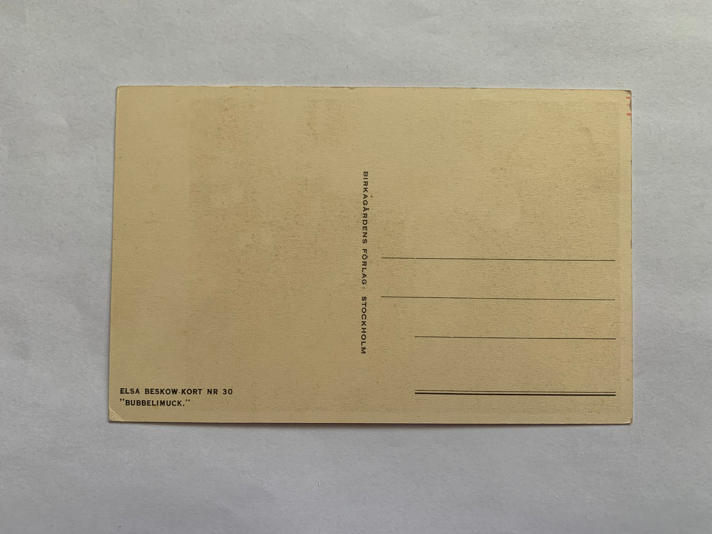 Old postcard - Antique postcard - The Devil, Angel and Bat - Elsa Beskow Kort NR 30 Bubbelimuck - Carte Postale - Early 1900's - Unused