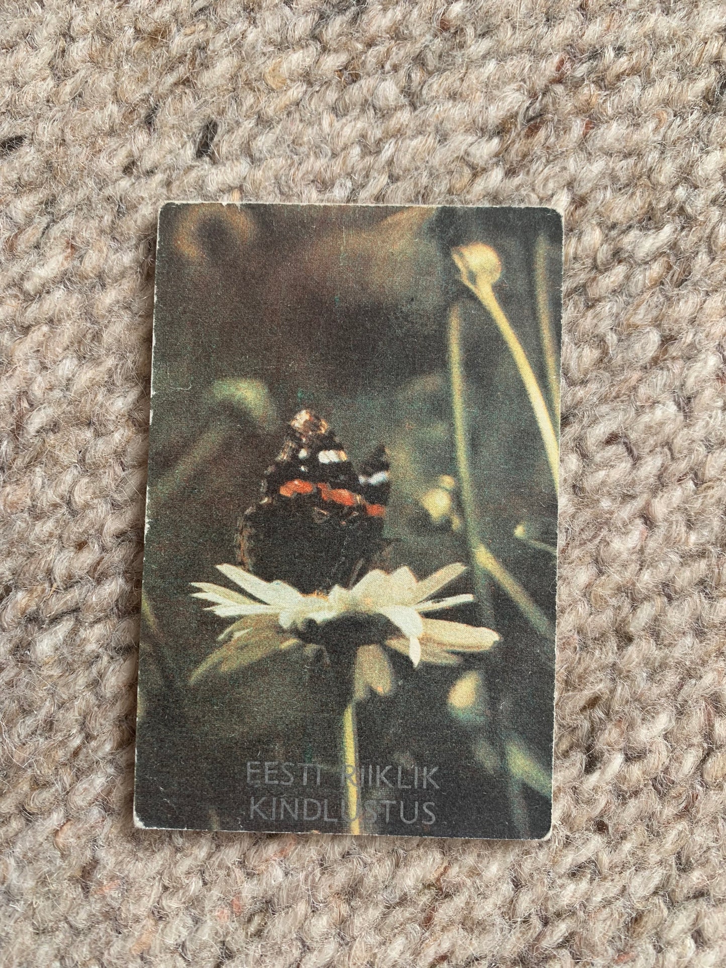 Estonian Soviet-time pocket calendar - Insurance advertisement pocket calendar for the year 1986