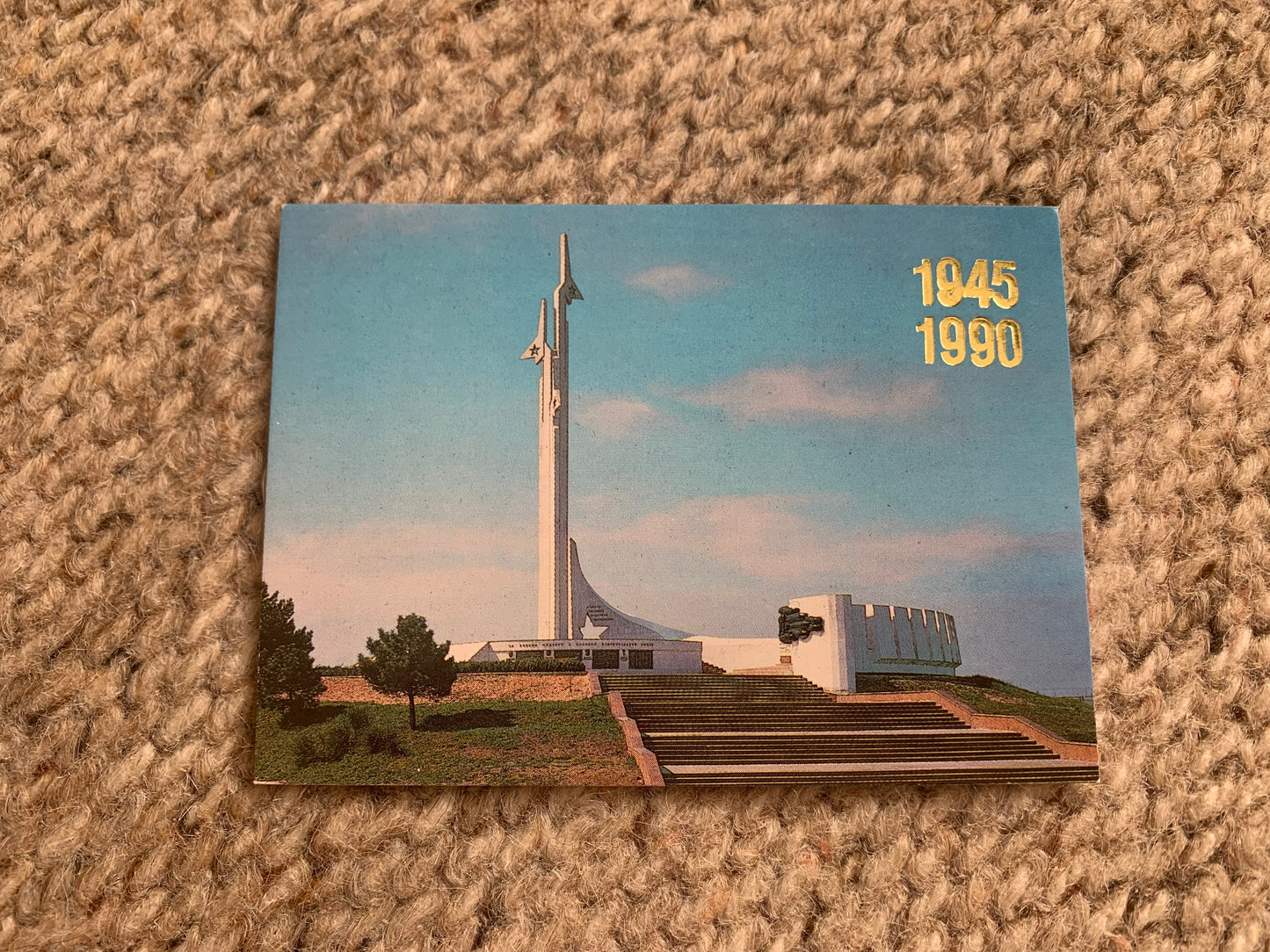 Set of 7 Soviet-time pocket calendars - Monuments in the USSR dedicated to the WWII ending in 1945 - 45th anniversary in 1990