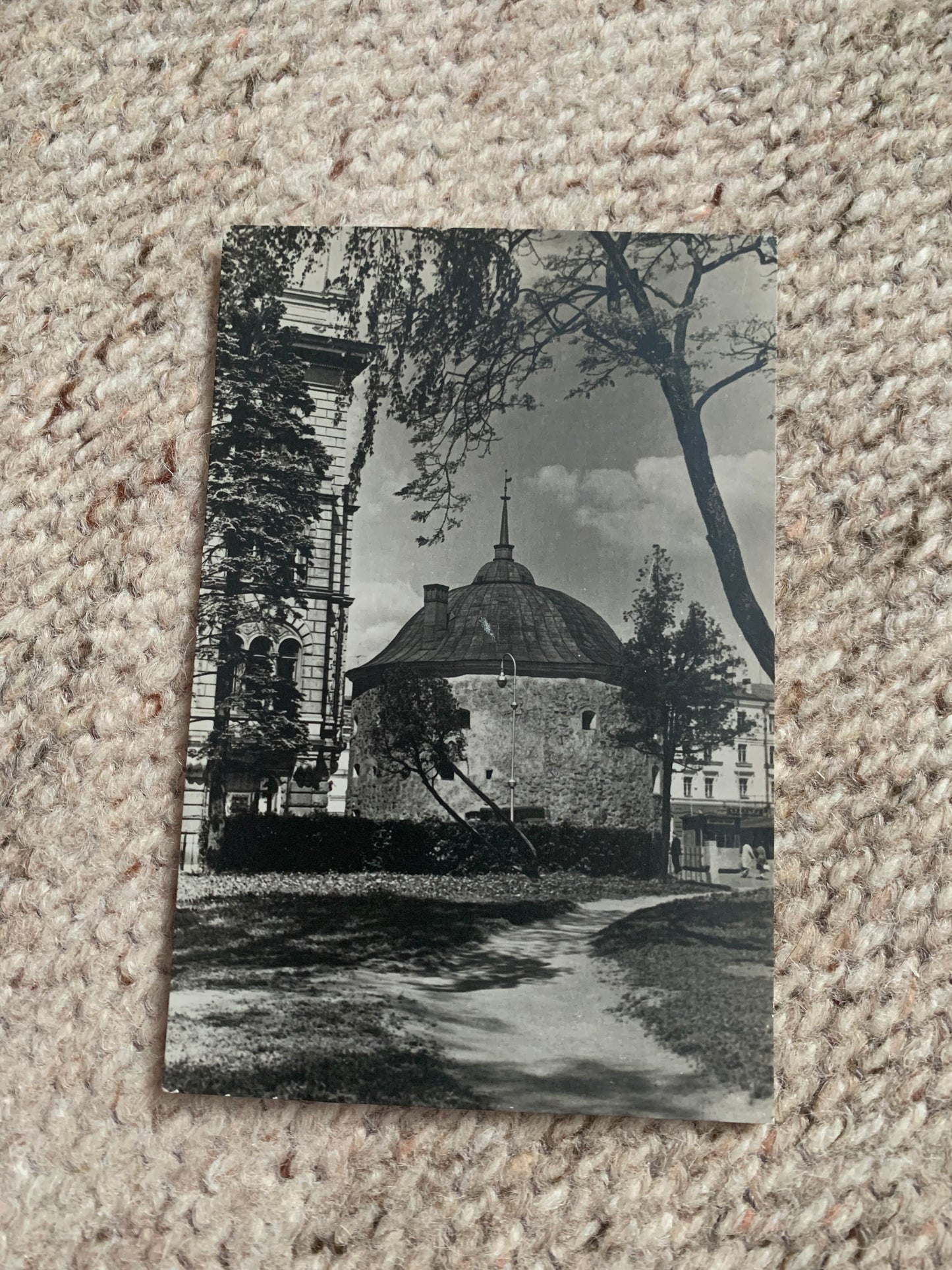Soviet-time postcard for collecting - USSR view card - Vyborg - Round Tower - 1965 - postally unused
