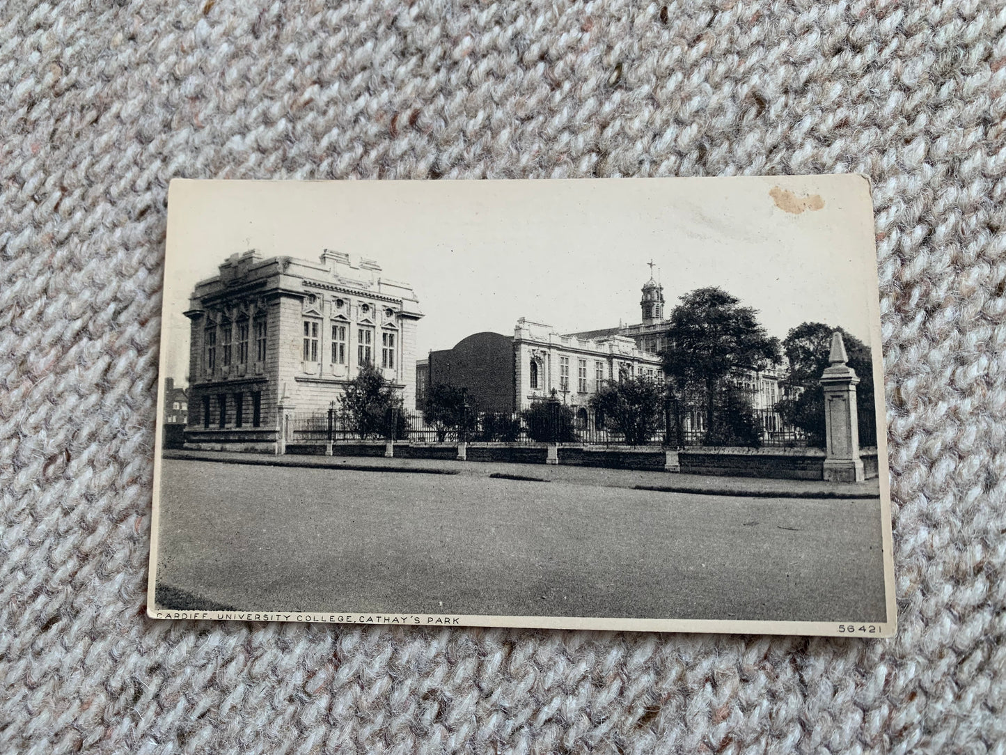 Old postcard - Antique postcard - CARDIFF - University College - Cathay's Park - UK - Carte Postale - Early 1900's - Unused