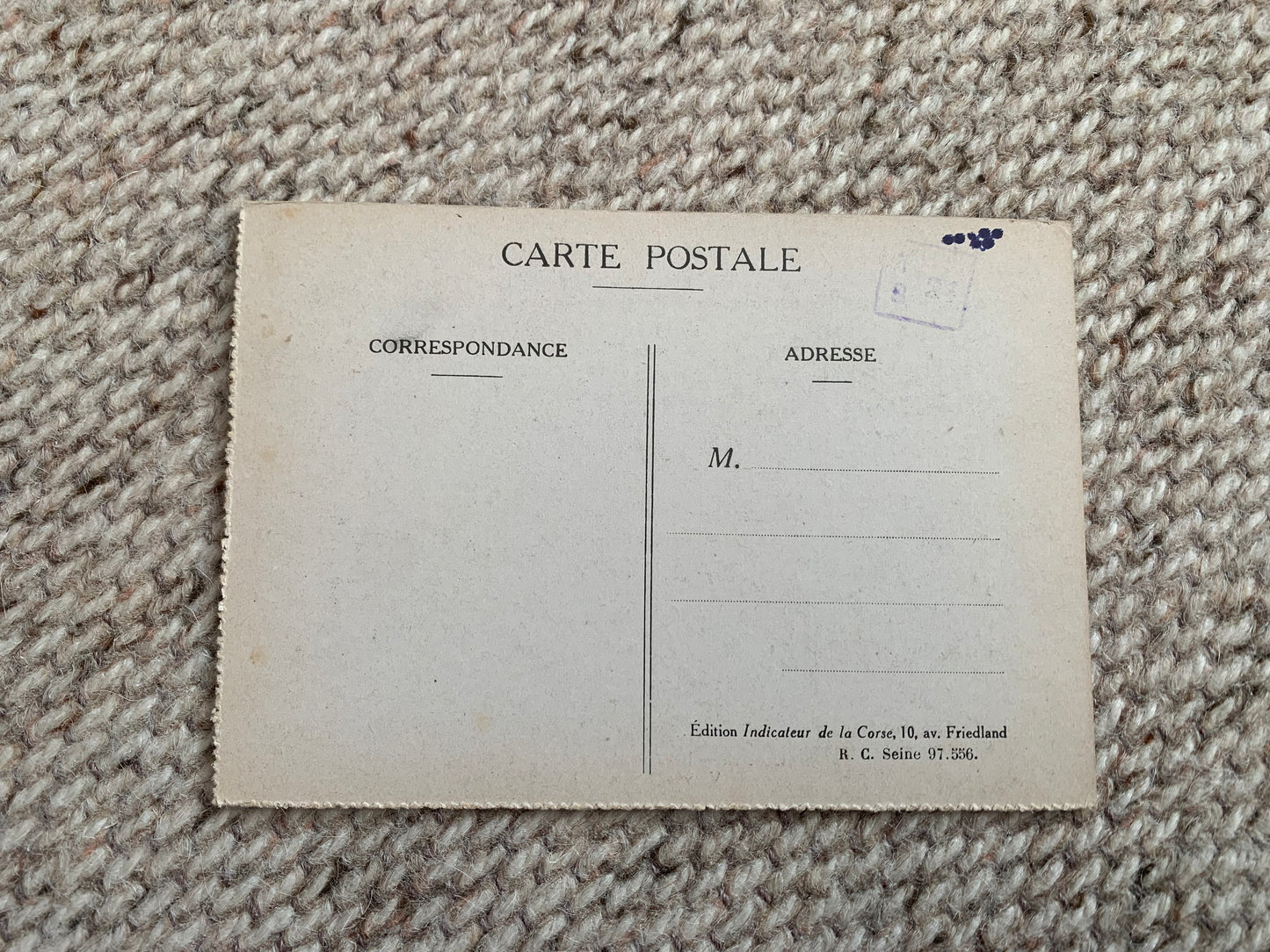 Old postcard - Antique postcard - FRANCE - CORSE - CORSICA - Carte Postale - Early 1900's - Unused