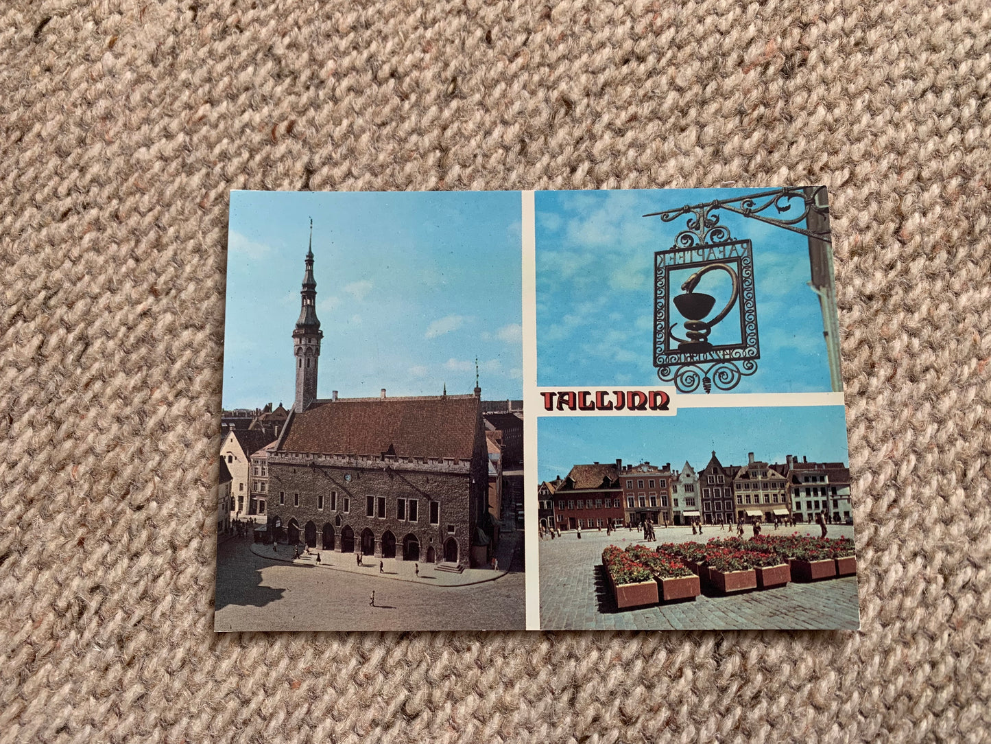 Soviet Estonia view card - Tallinn views - Intourist - Printed in USSR - 1986 - Unused