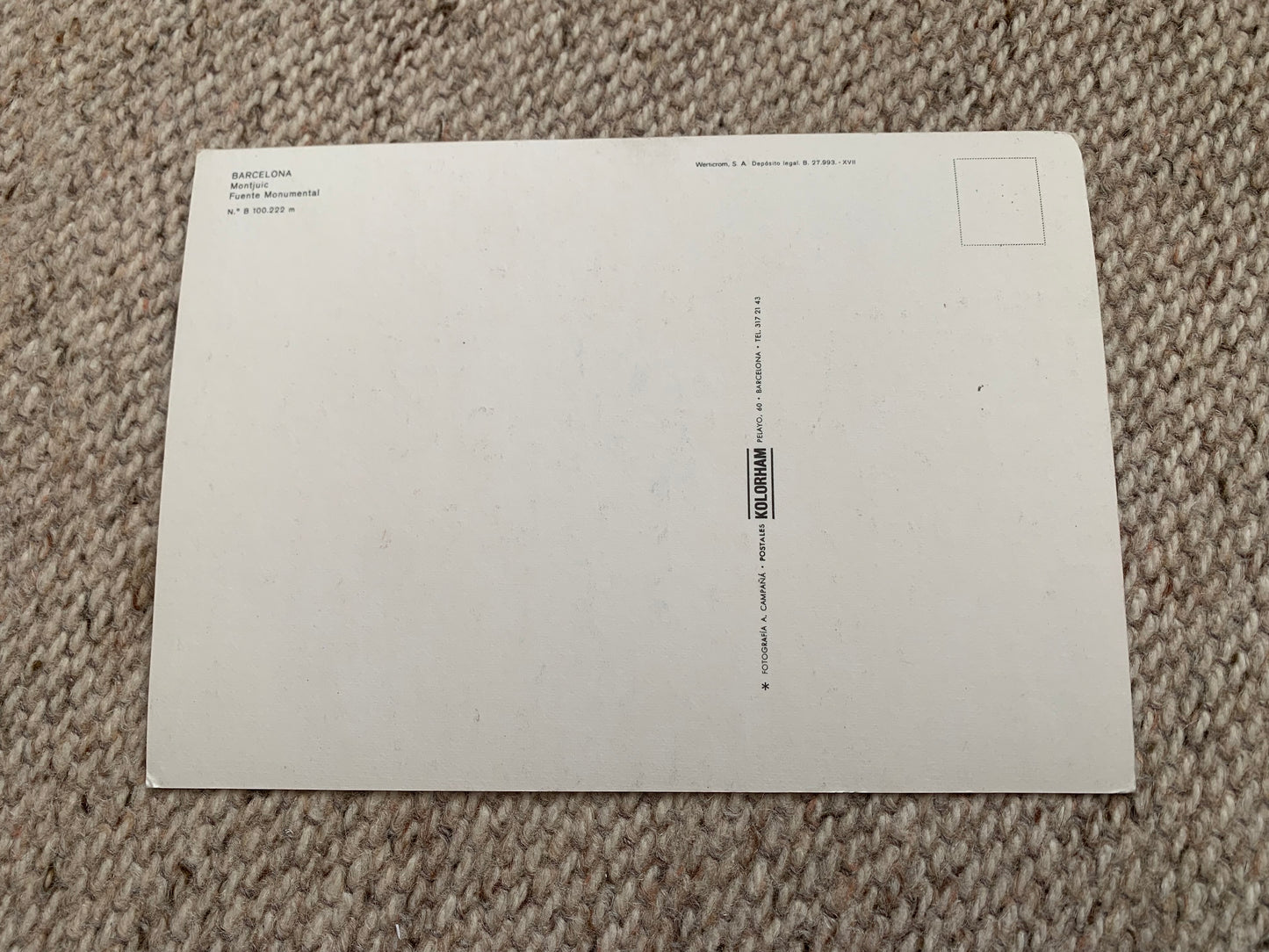 Spain postcard - BARCELONA - Fuente Monumental - Monumental Fountain - 2000's - unused