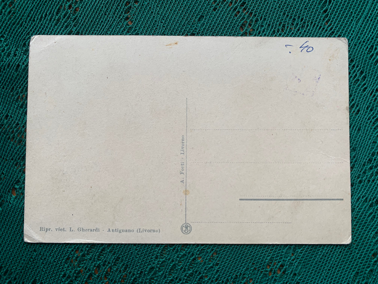 Old postcard - Antique postcard - ANTIGNANO (Livorno) - Villini sul mare - Ripr. viet. L. Gherardi - Antiguano (Livorno) - Italy - early 1900's