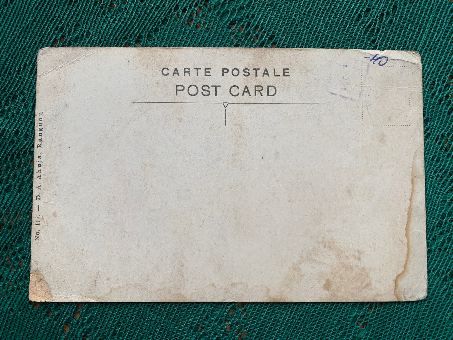 Old postcard - Antique postcard - American Baptist Church - Rangoon - Nr.117 - USA - early 1900's