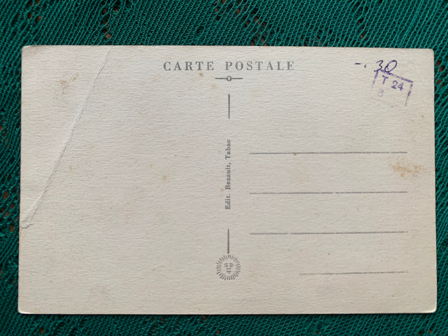 Old postcard - Antique postcard - Grand-Couronne - Rue Georges-Clémenceau - France - early 1900's