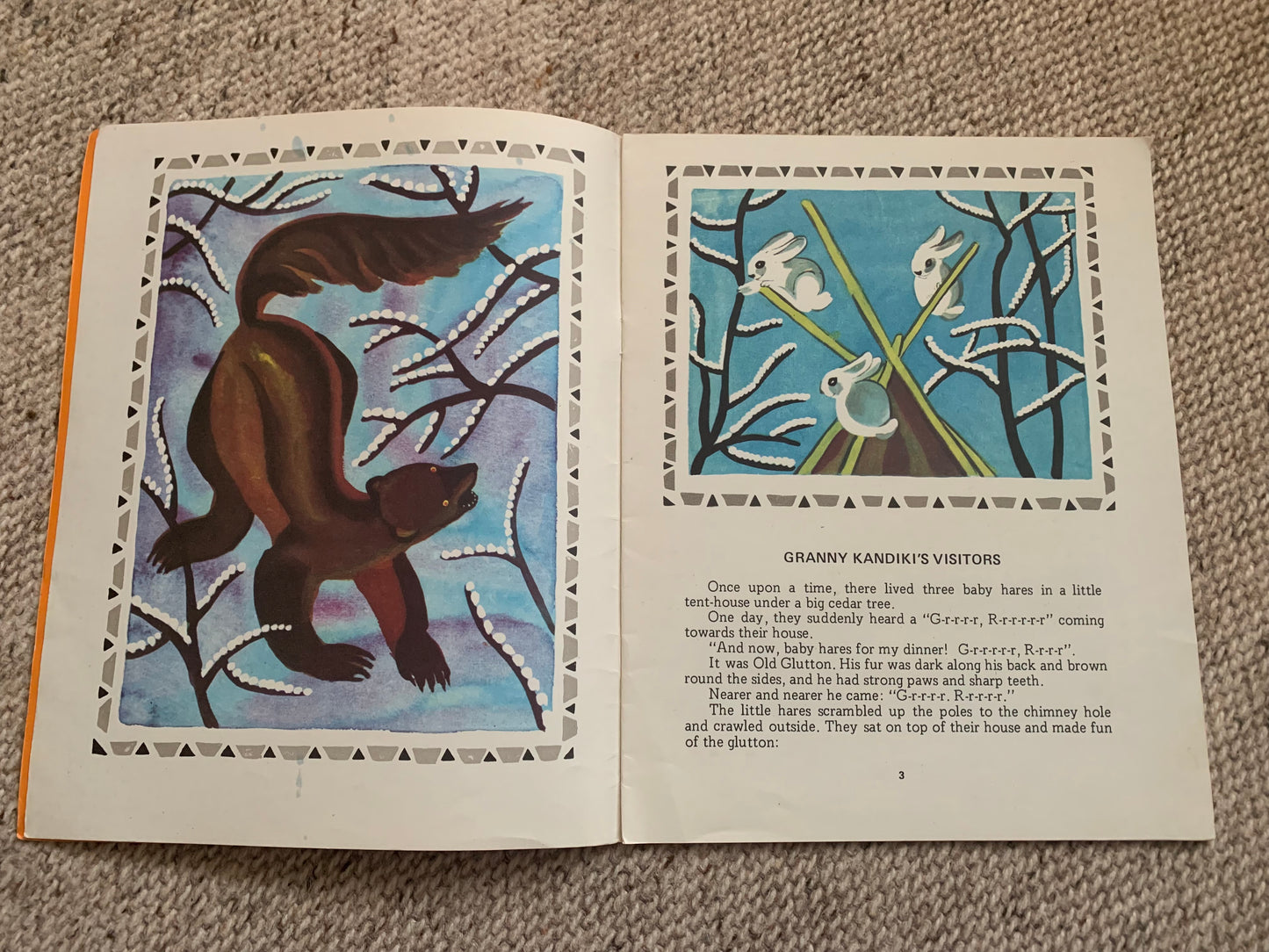 Vintage Russian Children's Book from Soviet Era in English - LIFE WITH GRANNY KANDIKI - Made in USSR 1978 - Lovely illustrations