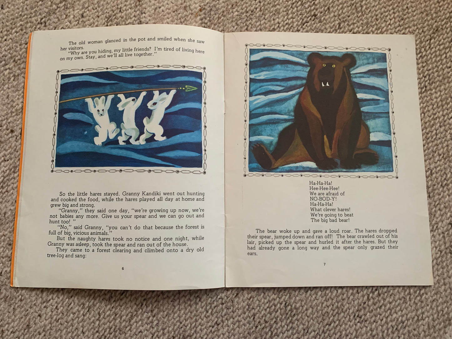 Vintage Russian Children's Book from Soviet Era in English - LIFE WITH GRANNY KANDIKI - Made in USSR 1978 - Lovely illustrations