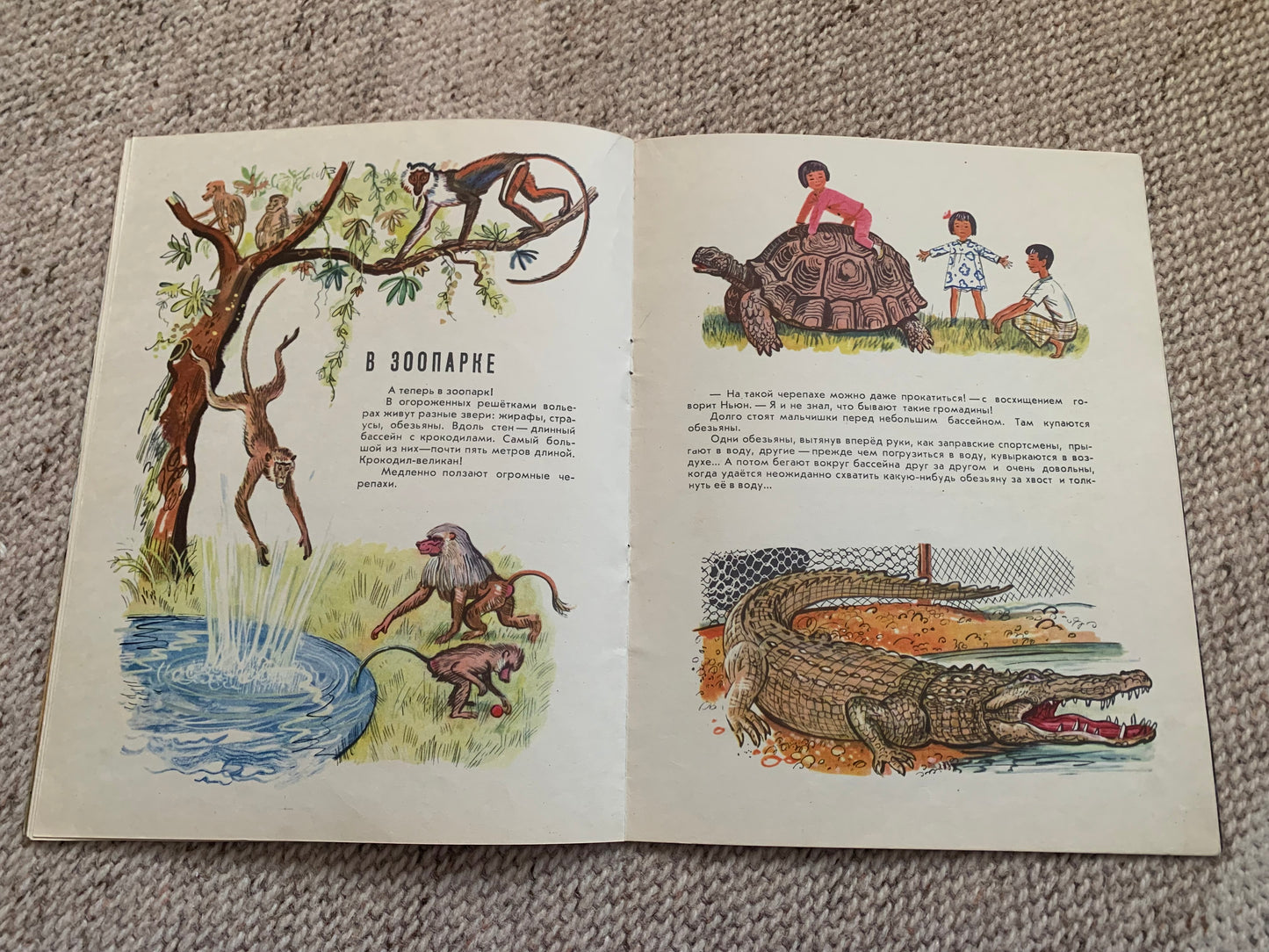 Vintage Russian Children's Book from Soviet Era - TUN and NYUN BOYS FROM BURMA - Made in USSR 1970 - Lovely illustrations