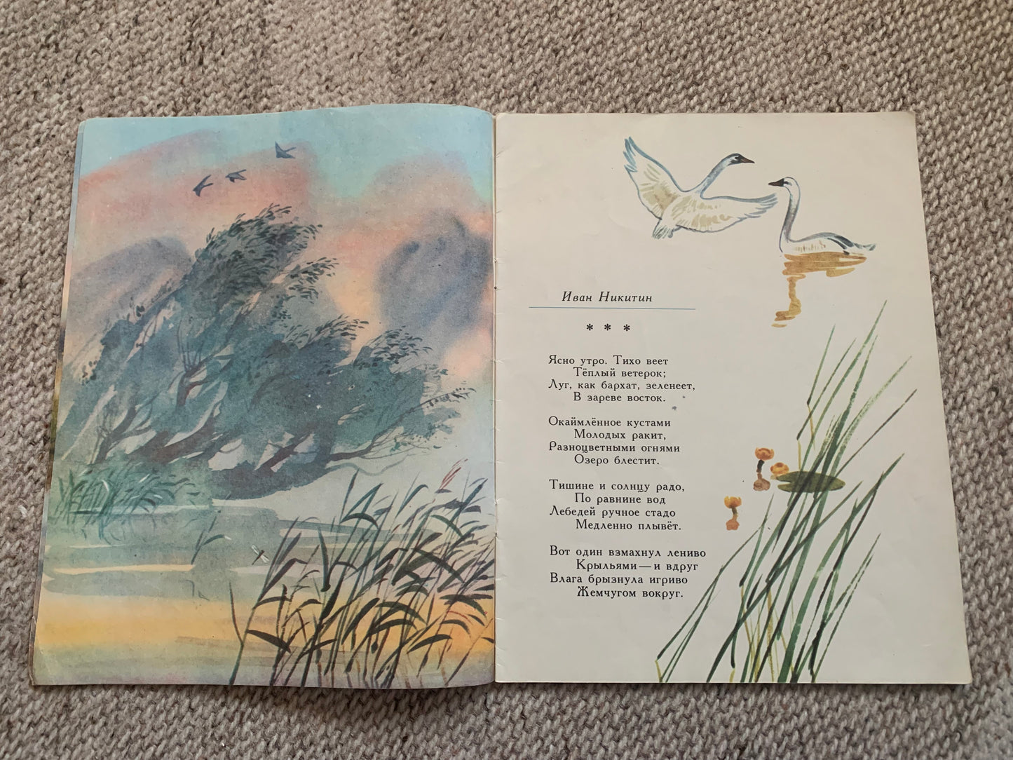 Vintage Russian Children's Book from Soviet Era - DEWDROP - РОСИНКА - Made in USSR 1989 - gorgeous illustrations