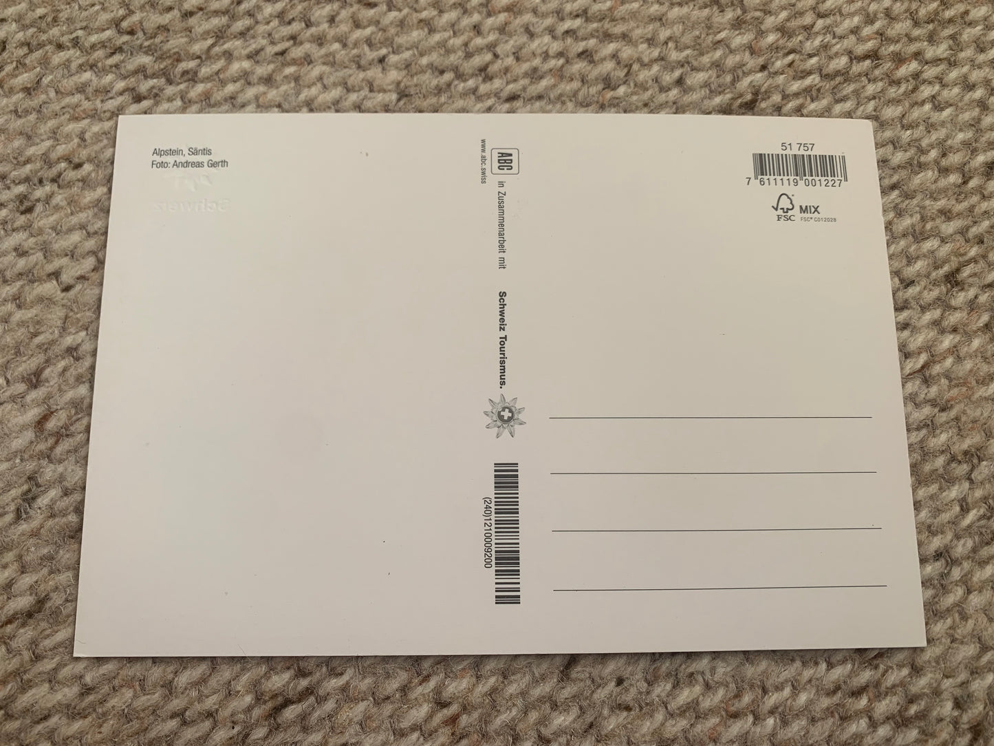 Swiss postcard - Alpstein, Säntis - Switzerland - 2000's - unused