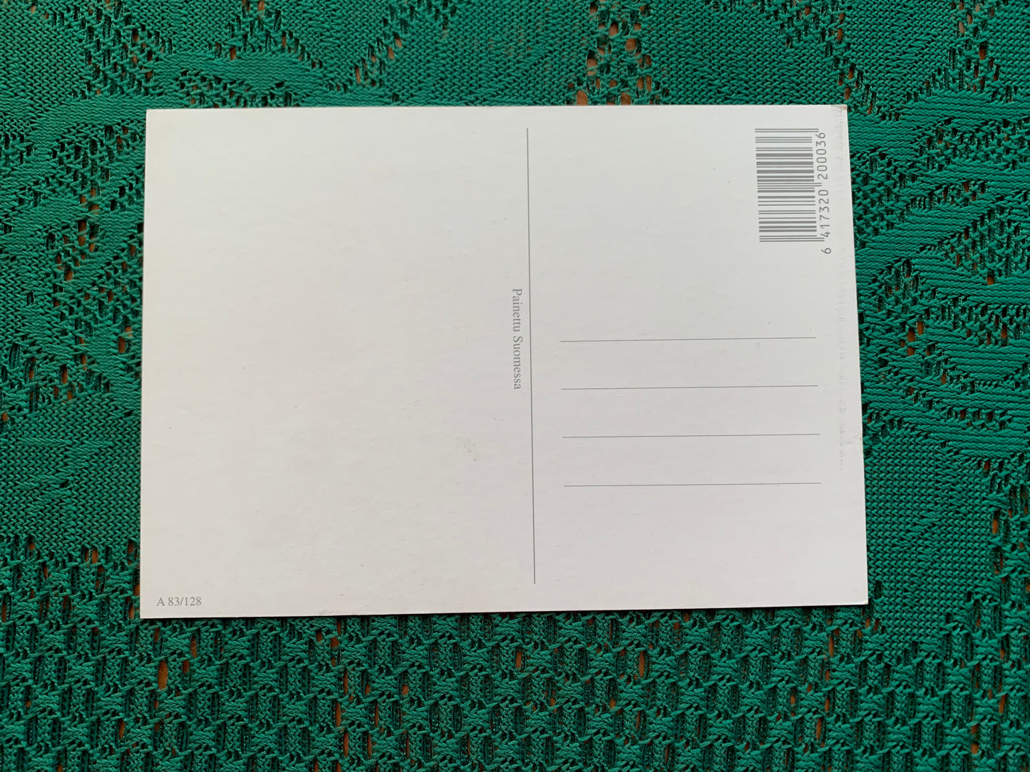 Finnish art postcard with horses - Printed in Finland - Greeting card, collectible postcard - unused