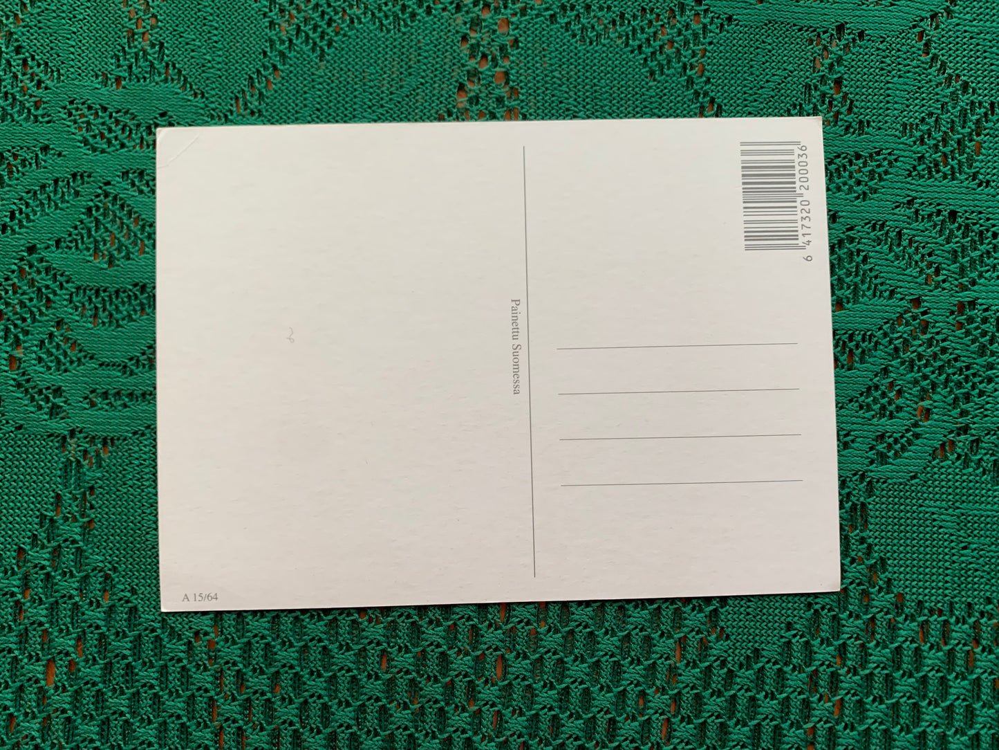 Finnish art postcard - Printed in Finland - Greeting card, collectible postcard - unused