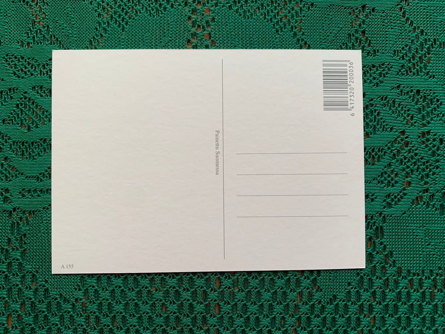 Finnish art postcard - Printed in Finland - Greeting card, collectible postcard - unused