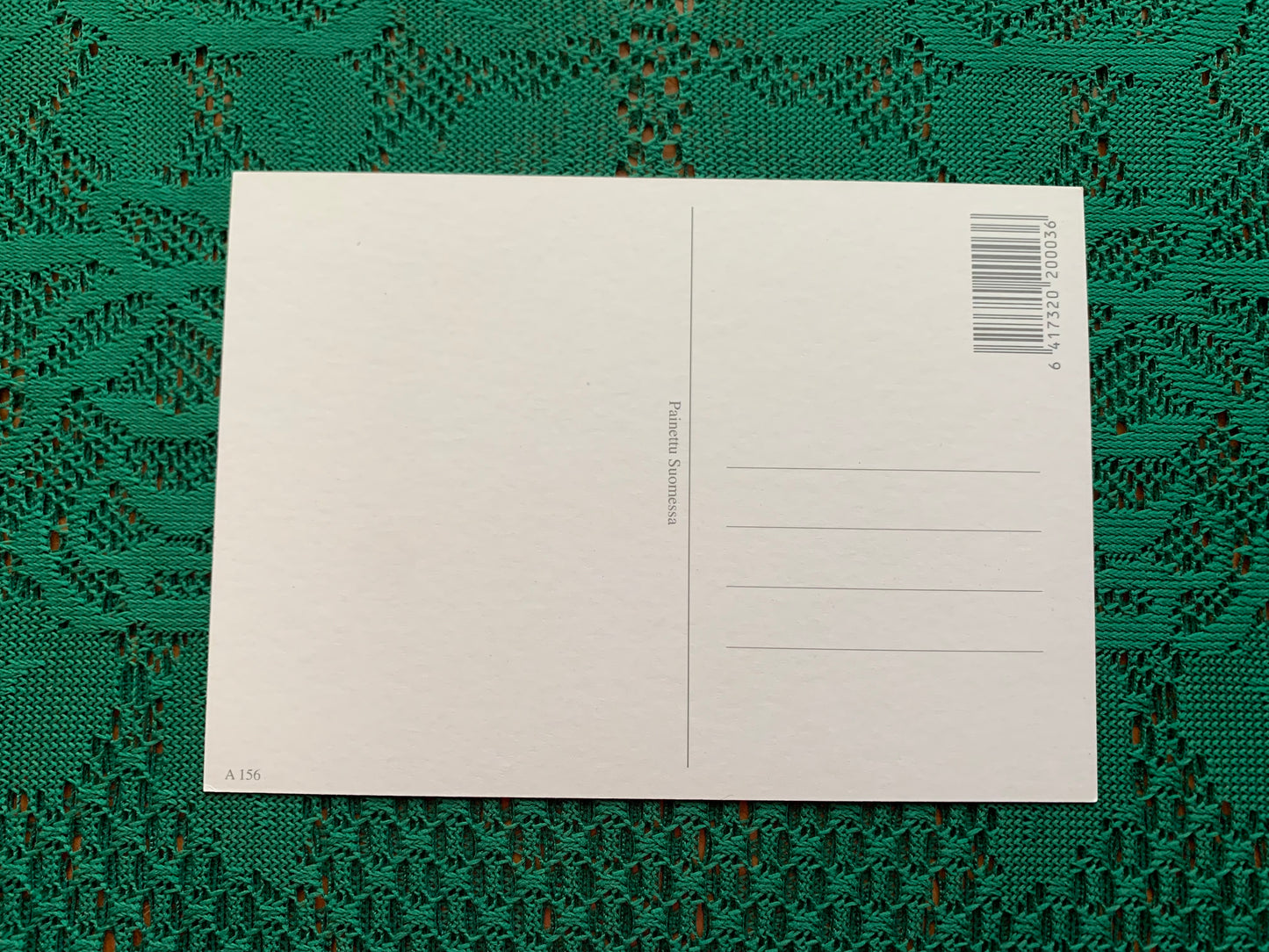 Finnish art postcard - Printed in Finland - Greeting card, collectible postcard - unused