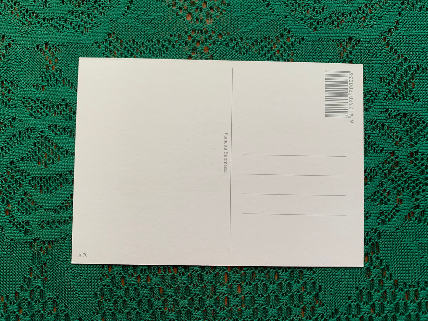 Finnish art postcard - Printed in Finland - Greeting card, collectible postcard - unused