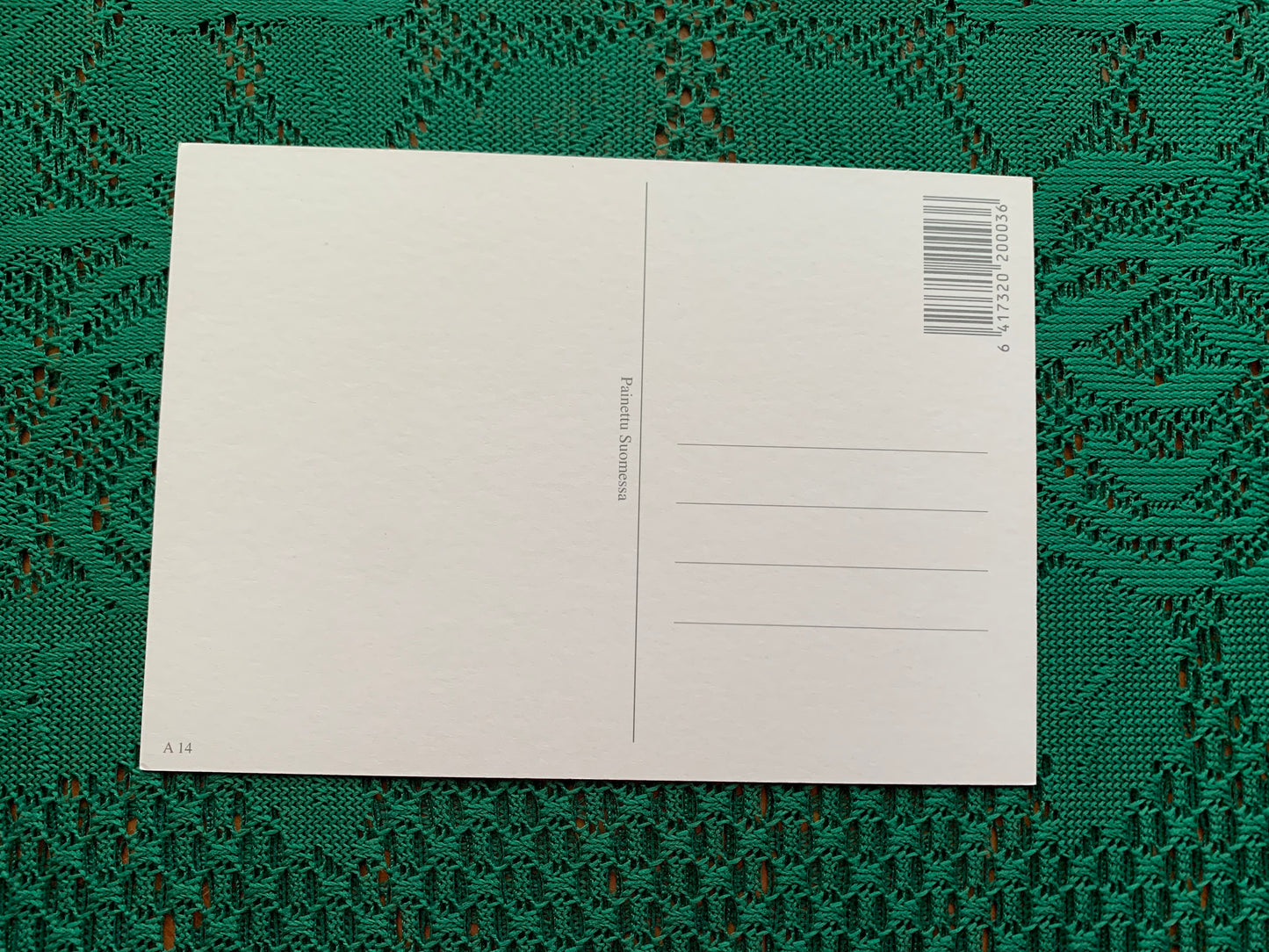 Finnish art postcard - Printed in Finland - Greeting card, collectible postcard - unused