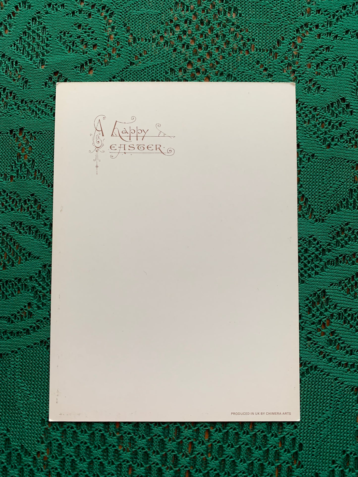 Vintage Chimera art postcard - Produced in UK - A Girl Sleeping with eggs - Unused Greeting card