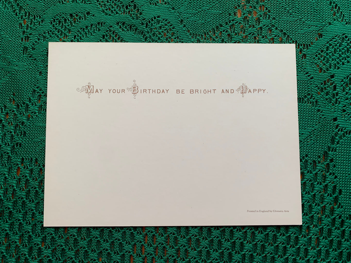 Vintage Chimera art postcard - Produced in UK - Two dogs - Unused Greeting card