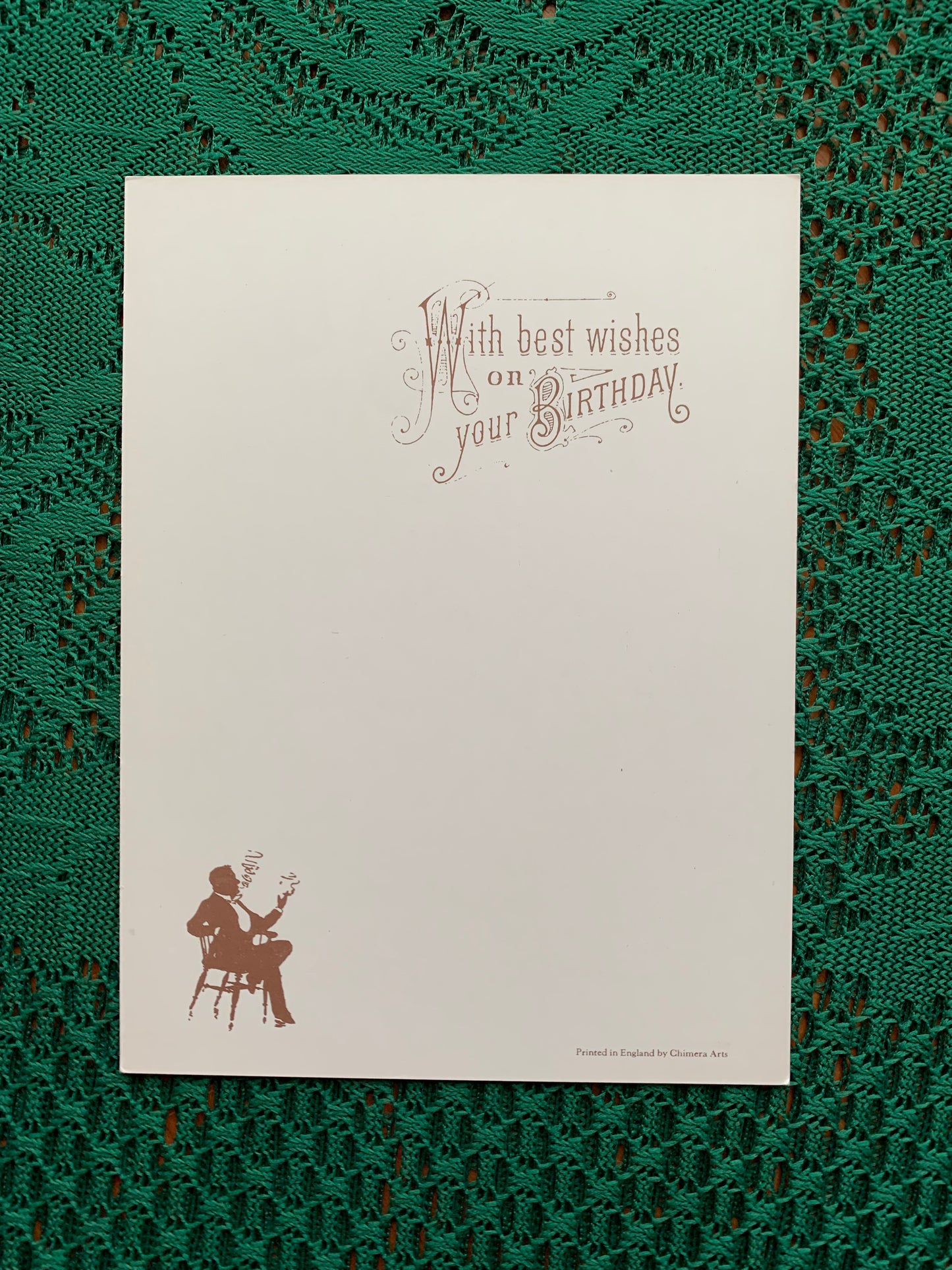 Vintage Chimera art postcard - Produced in UK - A Man Fell from Horse - Unused Greeting card