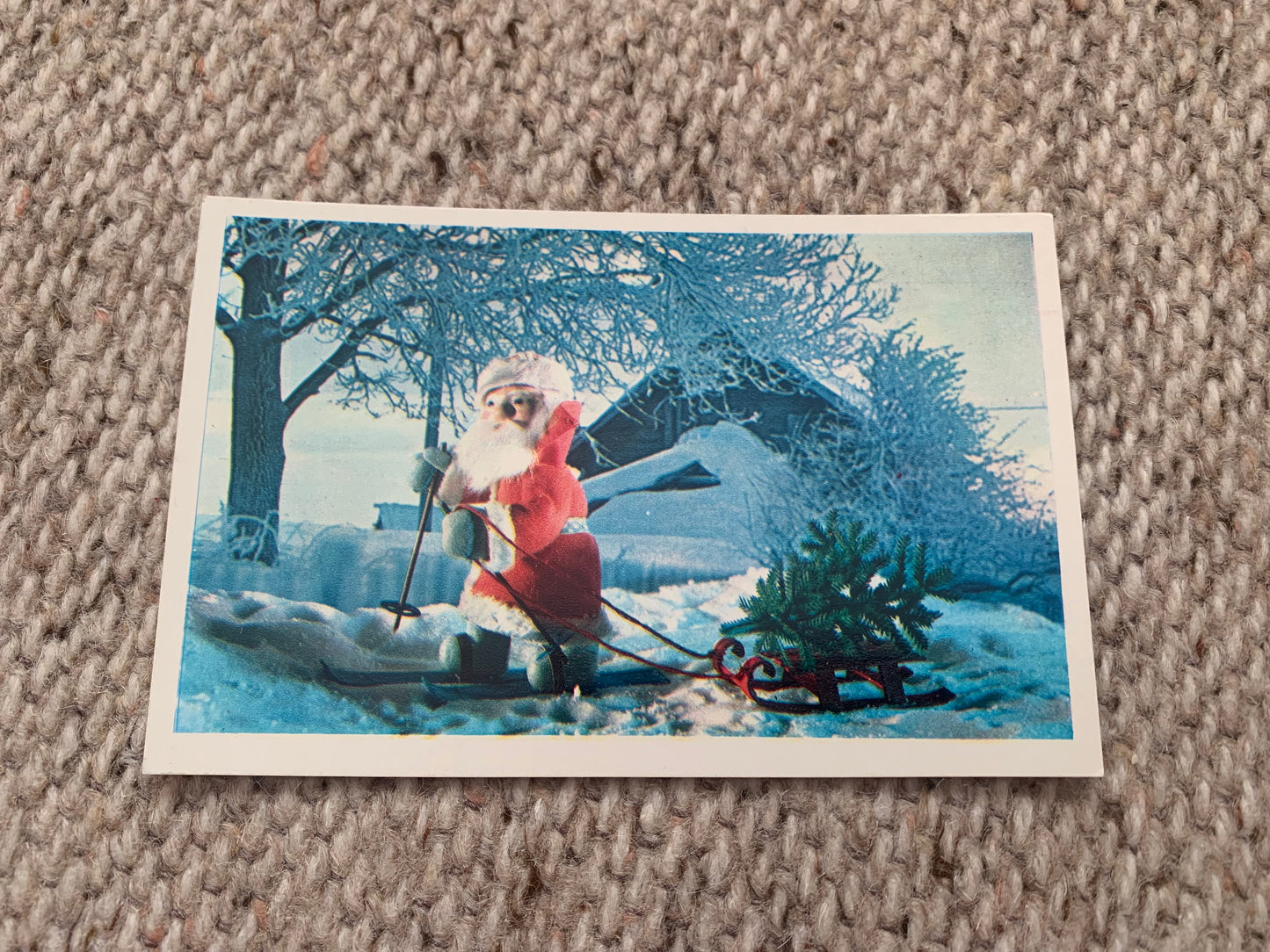 Soviet art postcard - New Year Christmas Greeting Card - Artists N. Poklad, B. Ruchkin - Russia USSR - 1977 - unused