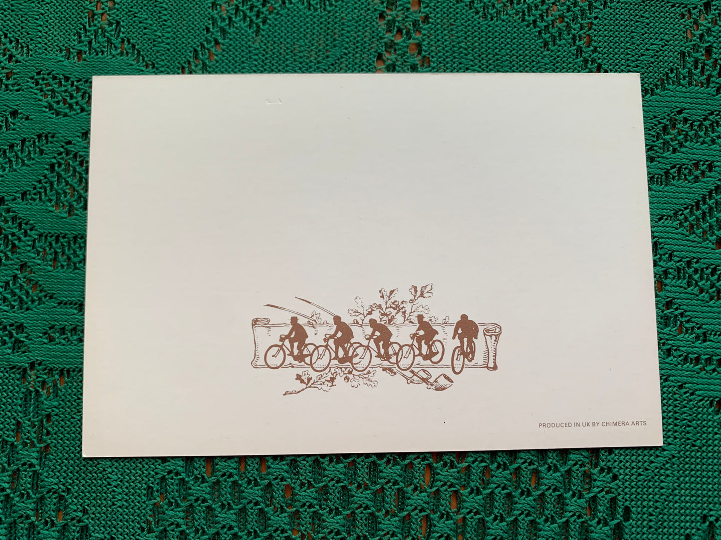 Vintage Chimera art postcard - Produced in UK - The Boy riding a Snail - Unused Greeting card