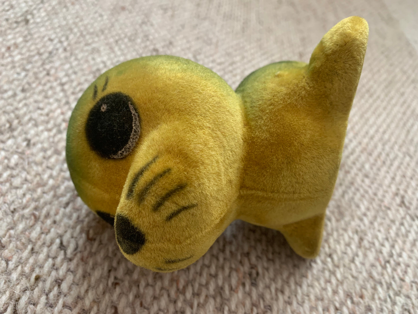 Collectible vintage plush toy from USSR - 1970s polymer soft toy SEAL - Soviet time souvenir