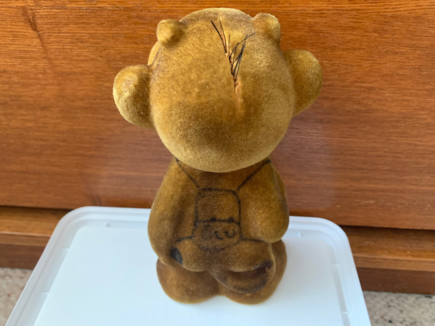 Collectible vintage plush toy from USSR - 1970s polymer soft toy CUTE MONKEY - Soviet time souvenir