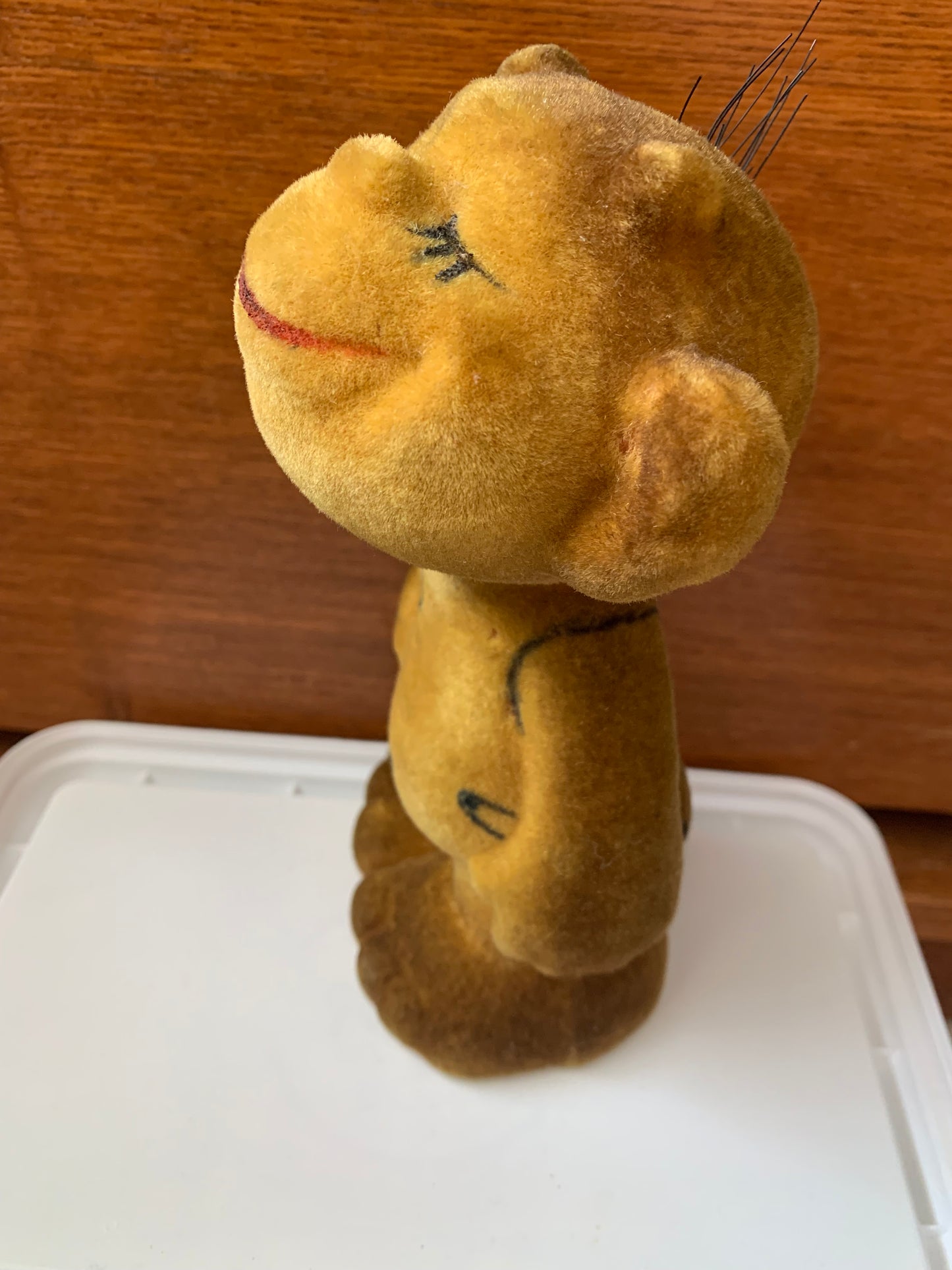 Collectible vintage plush toy from USSR - 1970s polymer soft toy CUTE MONKEY - Soviet time souvenir