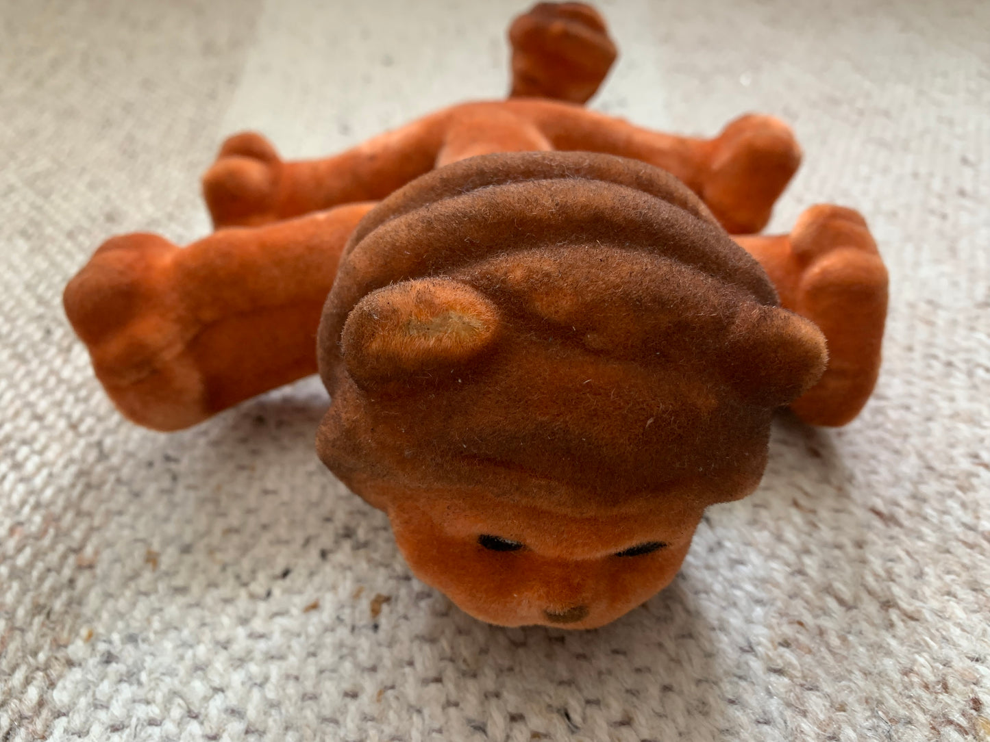 Collectible vintage plush toy from USSR - 1970s polymer soft toy LION - Soviet time souvenir