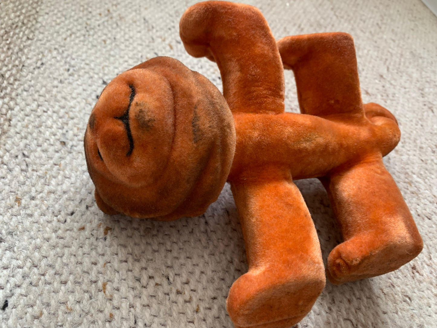 Collectible vintage plush toy from USSR - 1970s polymer soft toy LION - Soviet time souvenir