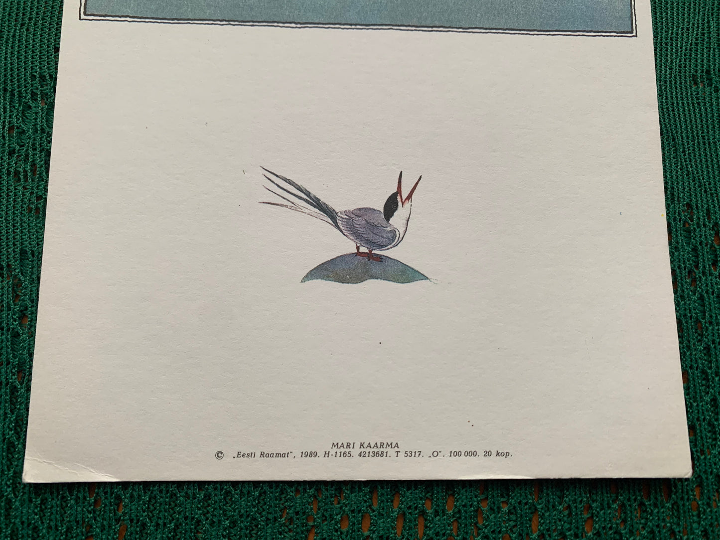 Estonian art postcard - Artist Mari Kaarma - Printed in USSR - 1989 - unused