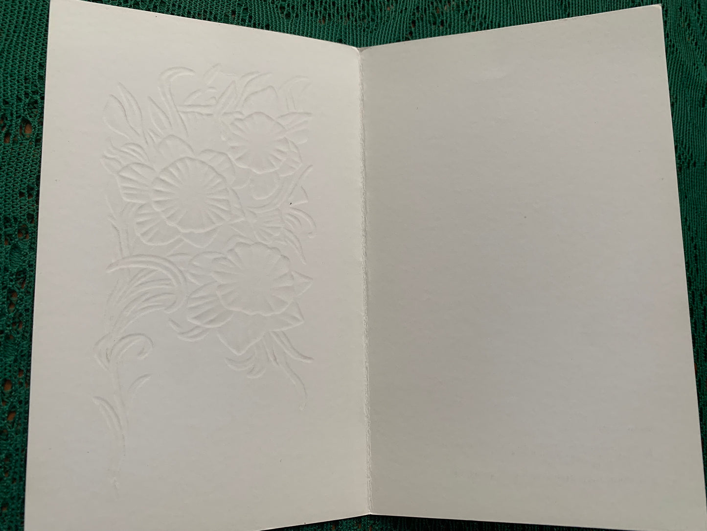 Russian embossed art postcard - Folded greeting card - Artist V.Gorelov - Printed in USSR - 1990 - unused