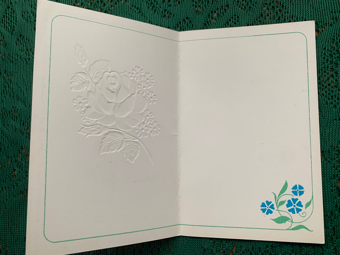 Russian embossed art postcard - Folded greeting card - Artist S.Pegov - Printed in USSR - 1982 - unused