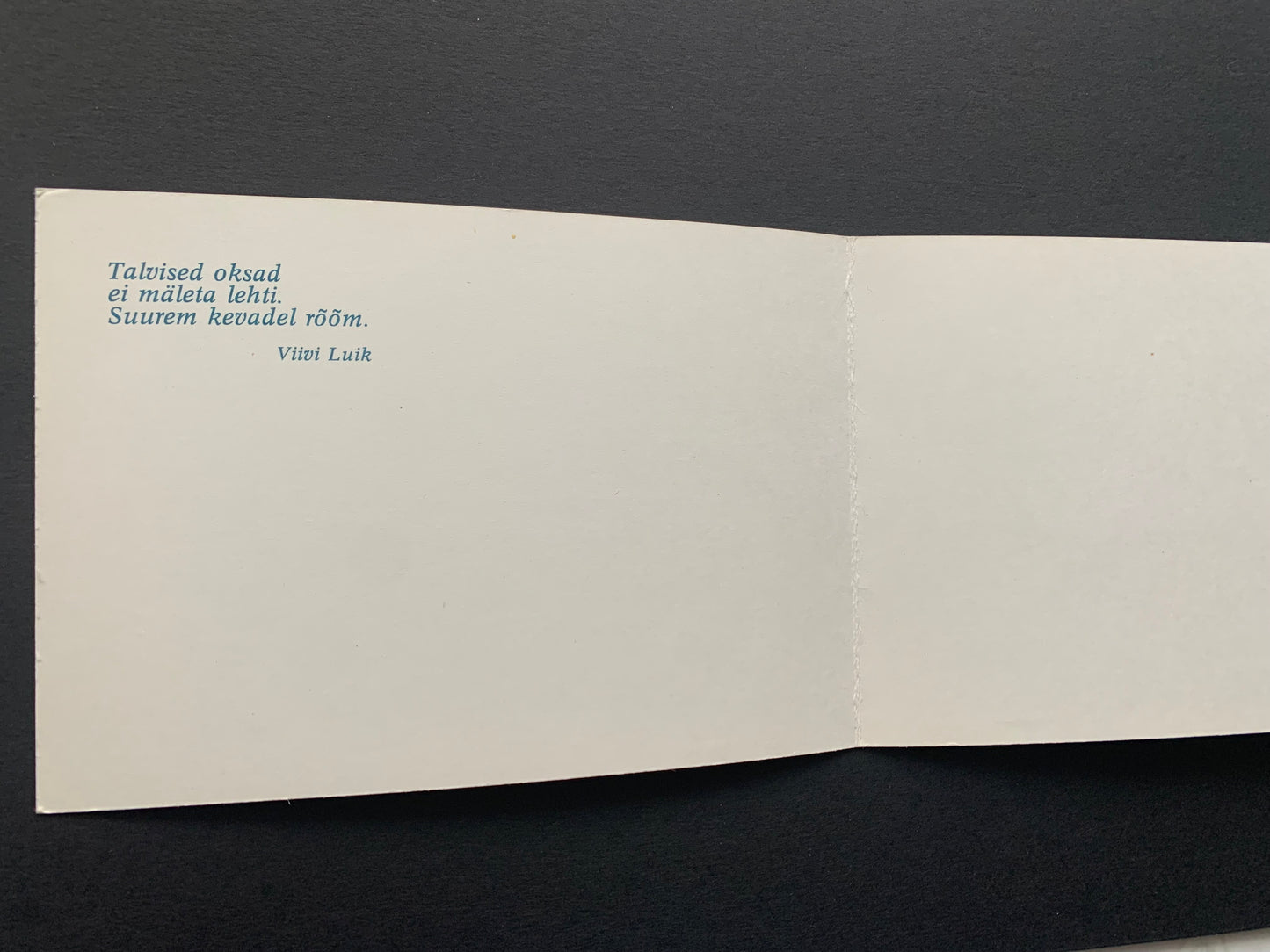 Folded view card from 1987 - Snowy Tallinn - Estonia in Soviet time - Printed in USSR - Unused postcard