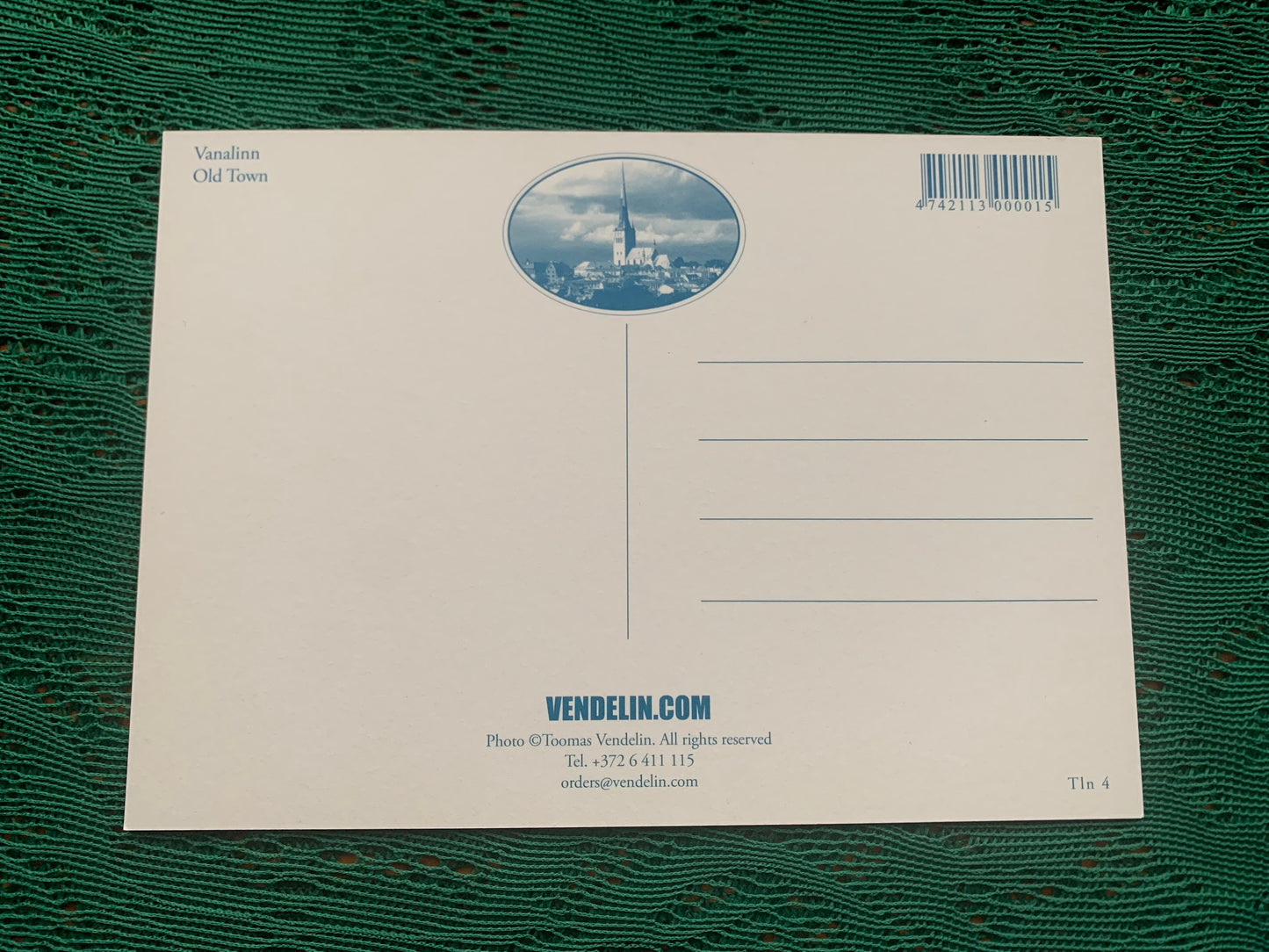 Set of 3 Tallinn Estonia postcards - 2000's - unused