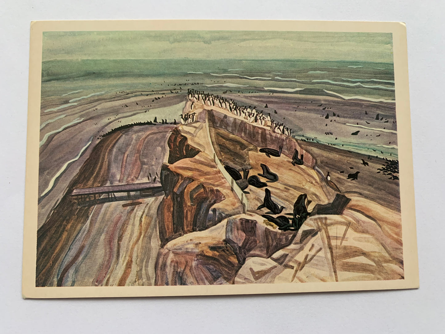 Soviet art postcards - Nature view cards - Artist G.EFIMOCHKIN - 1982 - unused