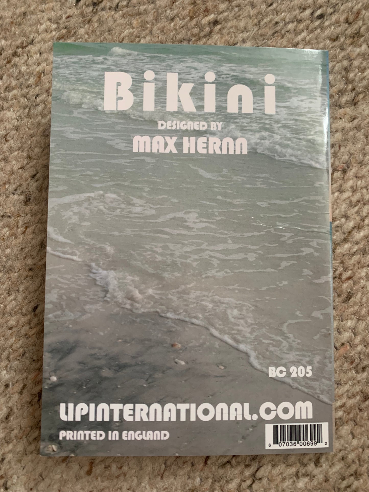 2 UK art postcards - Bikini DESIGNED BY MAX HERNN - Printed in England - 2000s - unused
