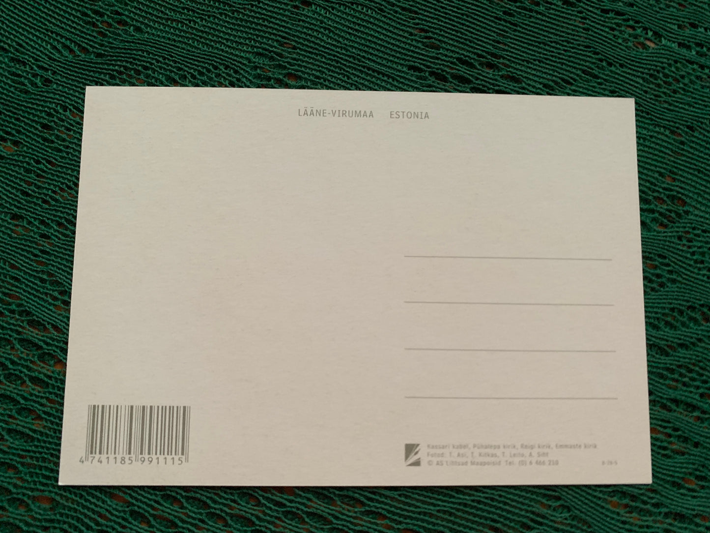 ESTONIA postcard for collecting or post crossing - Old churches of Hiiumaa island - 2000's - unused