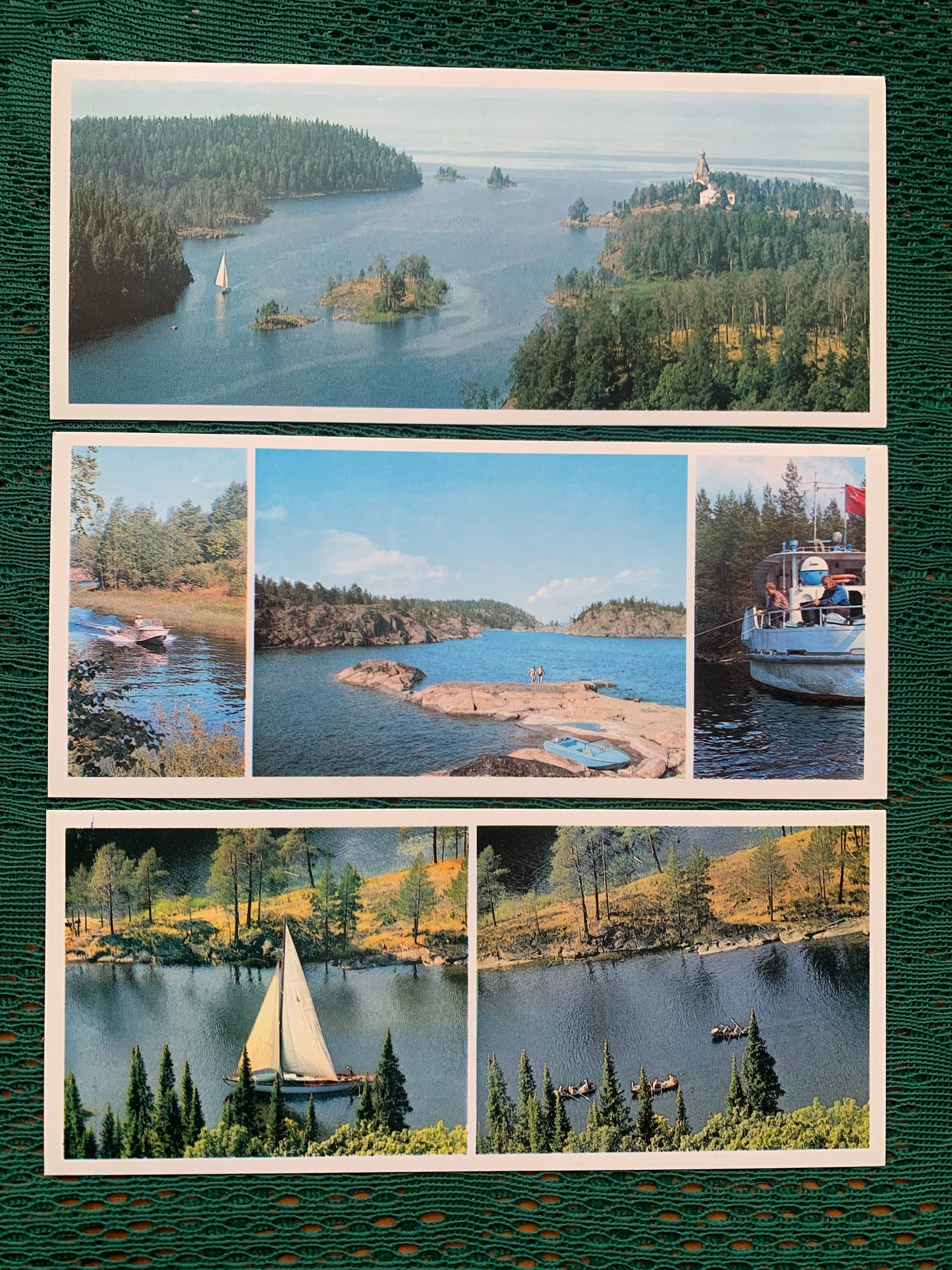 Soviet-time postcard set for collecting - IN KARELIA - Views of Karelia - 1976 - unused 18 postcards