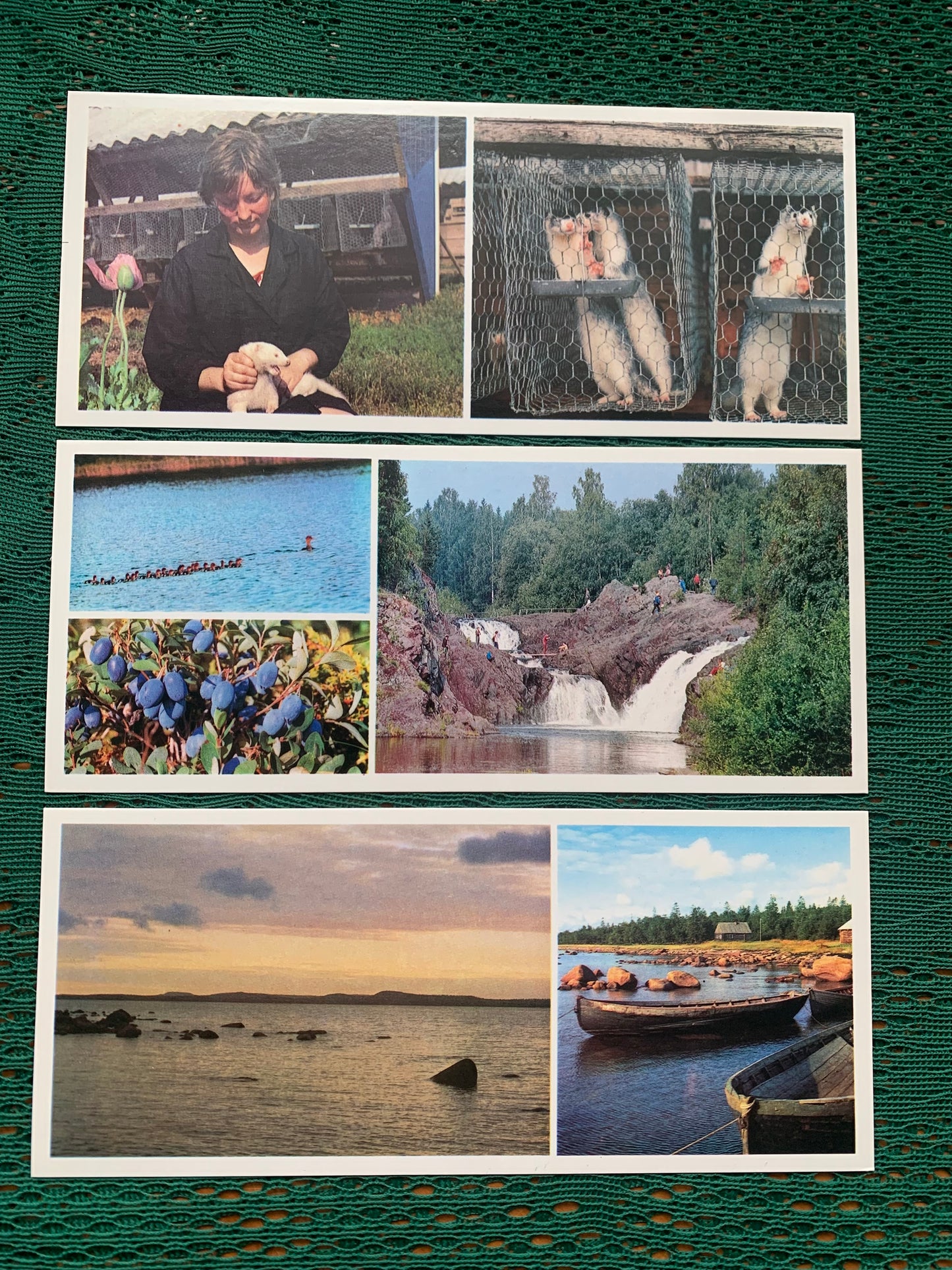 Soviet-time postcard set for collecting - IN KARELIA - Views of Karelia - 1976 - unused 18 postcards