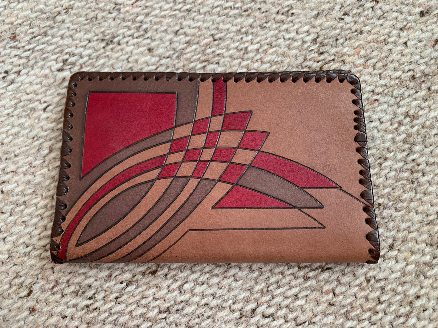 Excellent Condition Unused Vintage Soviet Wallet 1980's Leather Wallet Embossed Decorative Print Stylish Gift Men's Wallet Valter