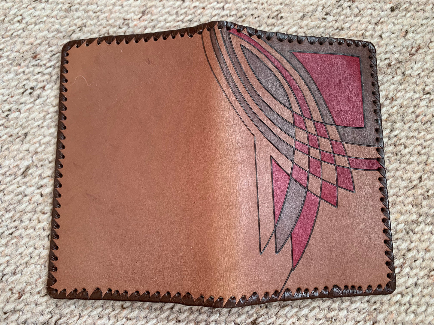Excellent Condition Unused Vintage Soviet Wallet 1980's Leather Wallet Embossed Decorative Print Stylish Gift Men's Wallet Valter