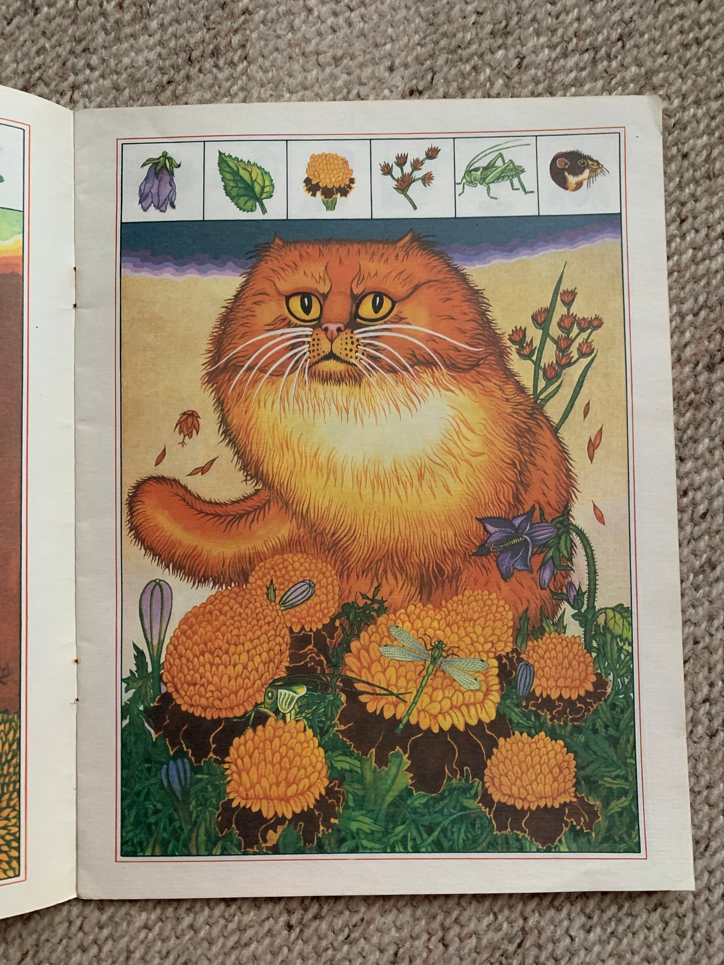 Vintage Estonian Children's Book - CAT BOOK - Gorgeous cat illustrations - Printed in USSR - 1990