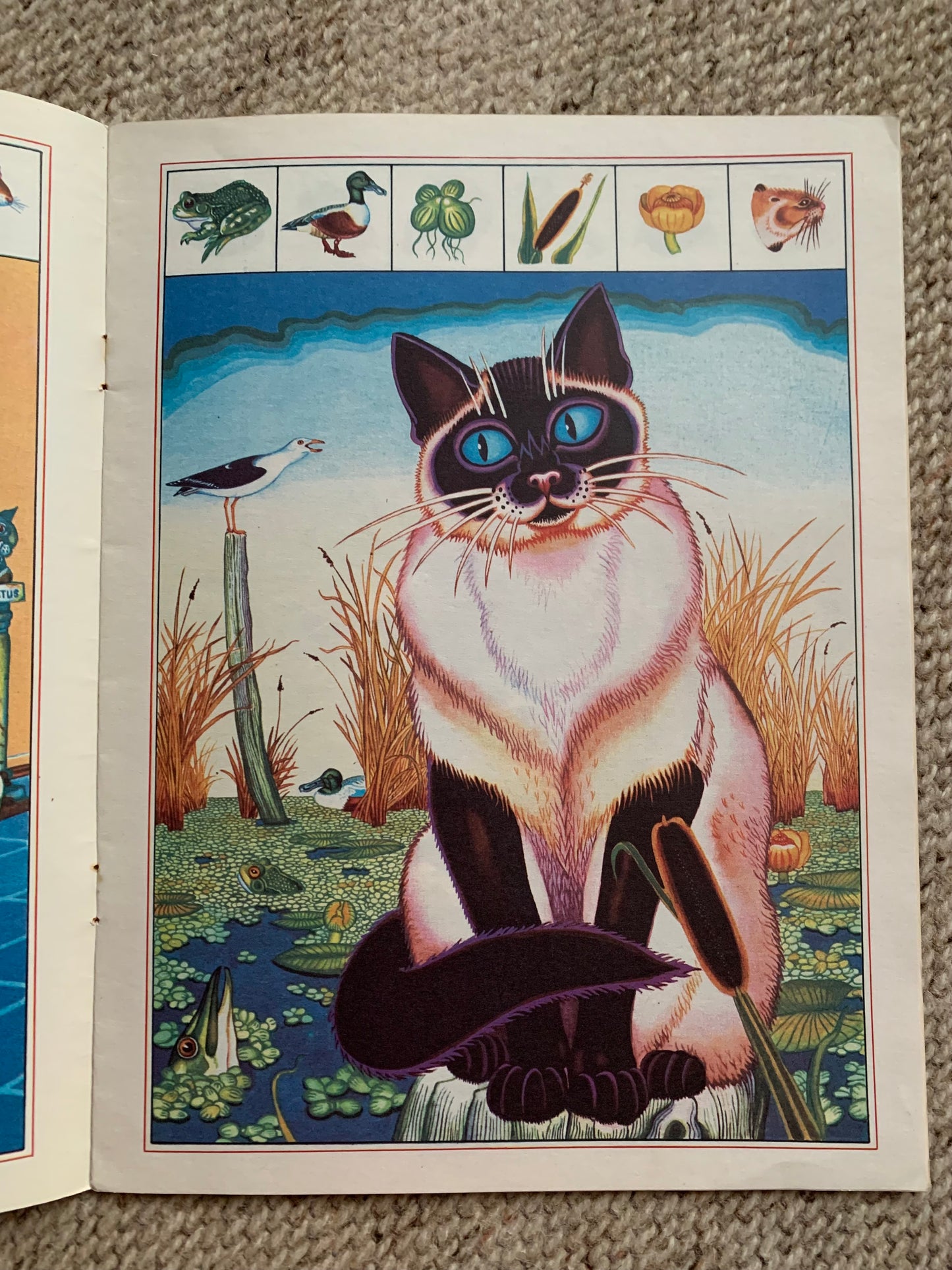 Vintage Estonian Children's Book - CAT BOOK - Gorgeous cat illustrations - Printed in USSR - 1990